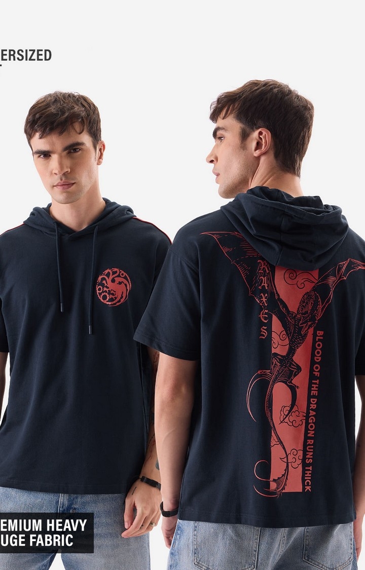 The Souled Store | Men's House of the Dragon: Caraxes Hooded T-Shirt