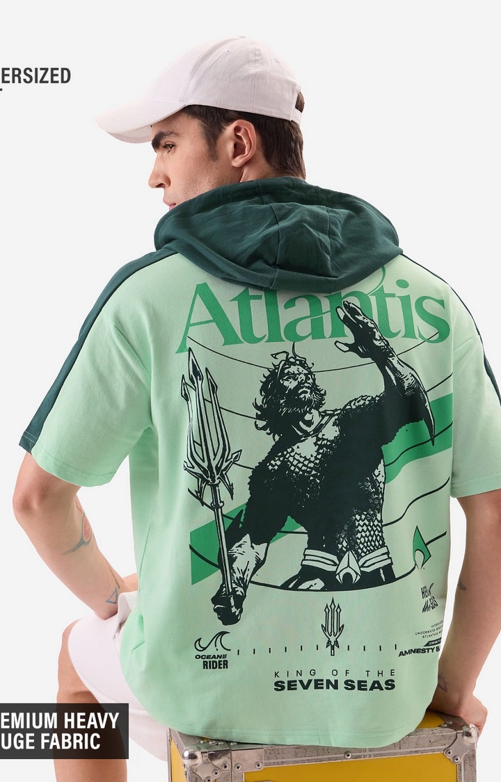 The Souled Store | Men's Aquaman: King of Atlantis Hooded T-Shirt