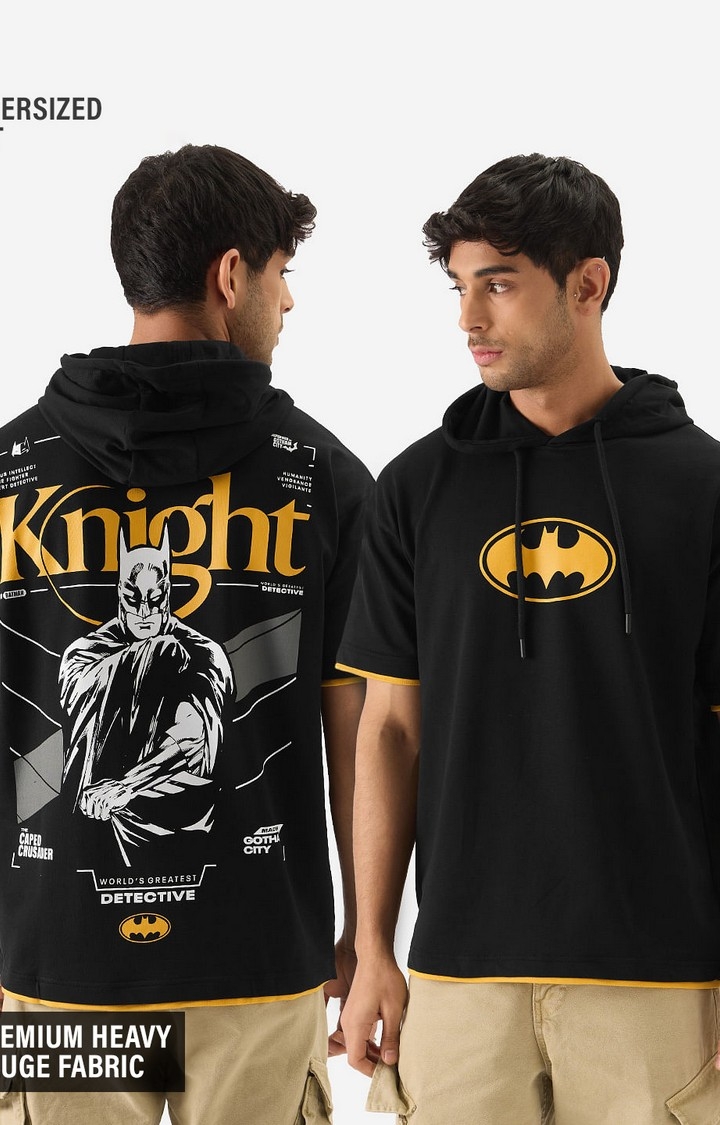 The Souled Store | Men's Batman: The Dark Knight Hooded T-Shirt