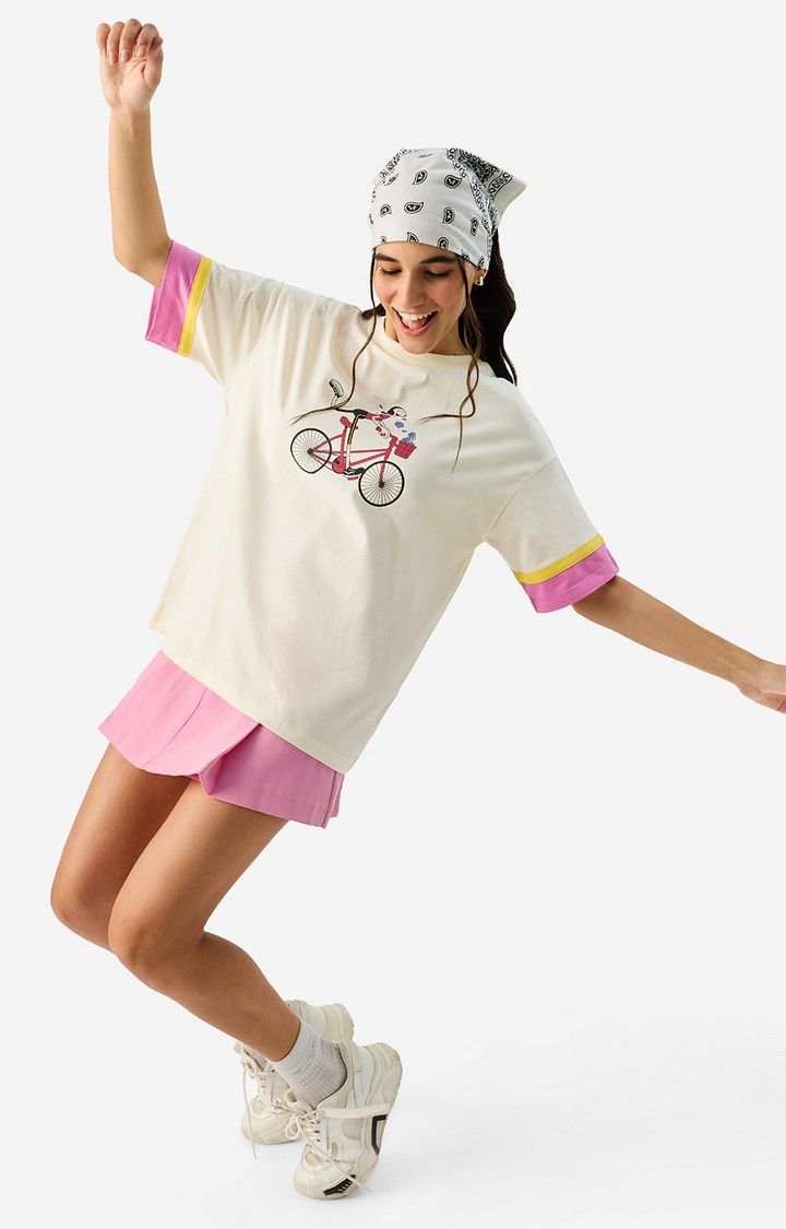 Women's Popeye: Wildly Happy Women's Oversized T-Shirt