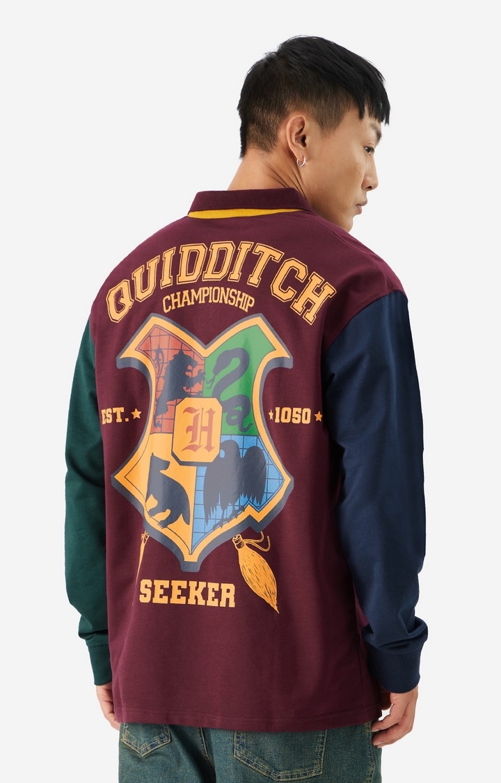Men's Harry Potter: Quidditch Champ Men's Rugby Polo T-Shirt