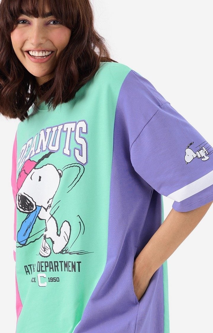 Women's  Peanuts Athletic Department  Oversized T-Shirt Dress