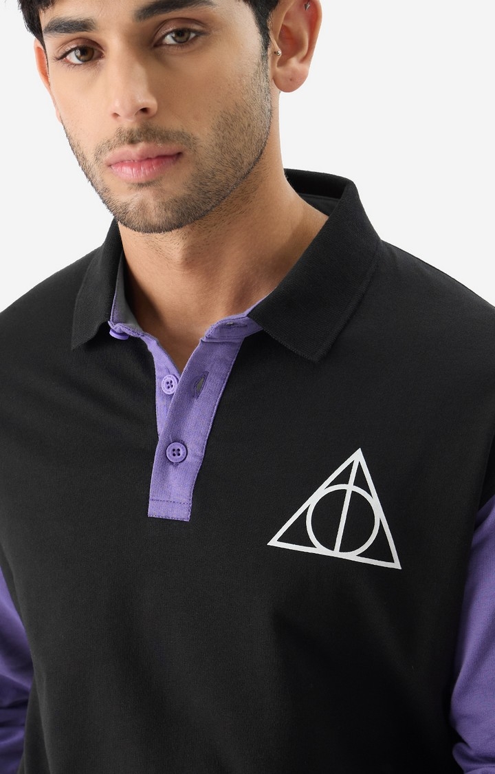 Men's Harry Potter: Master Of Death Men's Rugby Polo T-Shirt