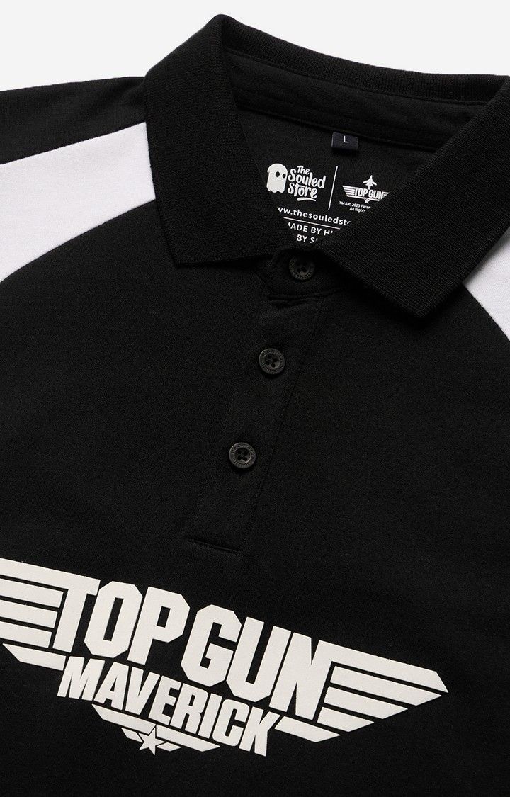Men's Top Gun: Maverick Polo Oversized Polo T-Shirt