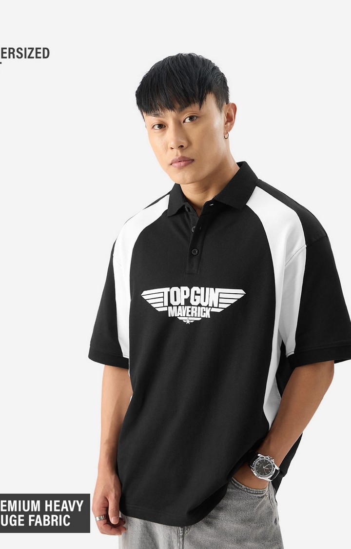 Men's Top Gun: Maverick Polo Oversized Polo T-Shirt