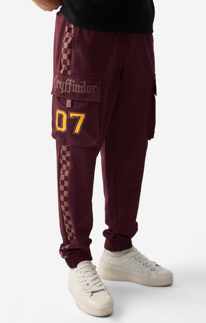 The Souled Store | Men's Harry Potter Gryffindor 07 Oversized Cargo