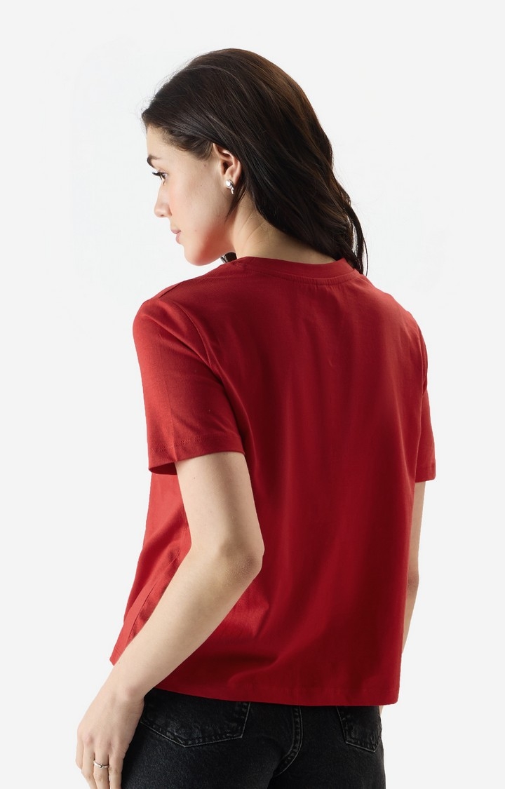 Women's Solid: Red Women's T-Shirt