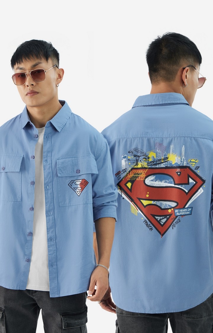 The Souled Store | Men's Superman: Son of Krypton Men's Utility Shirts