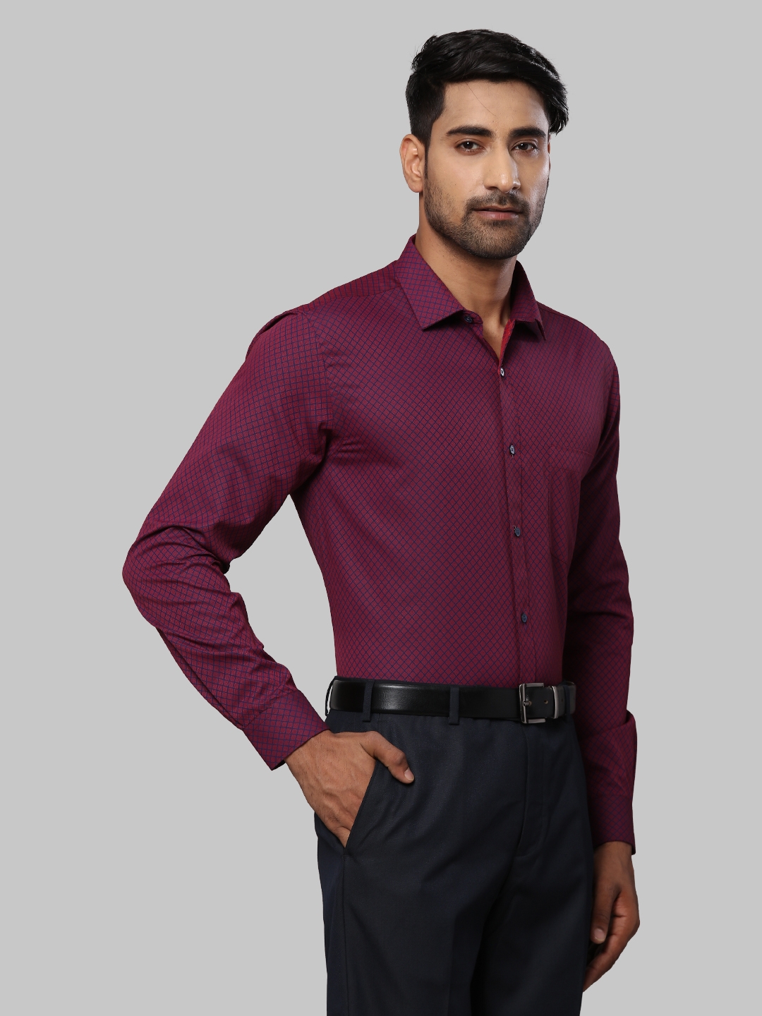 Buy Maroon Cotton Printed Arrow Shirt For Men by Arihant Rai Sinha Online  at Aza Fashions.