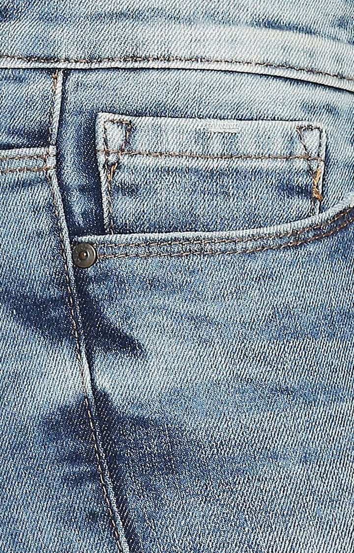 spykar | Women's Blue Cotton Solid Bootcut Jeans 5
