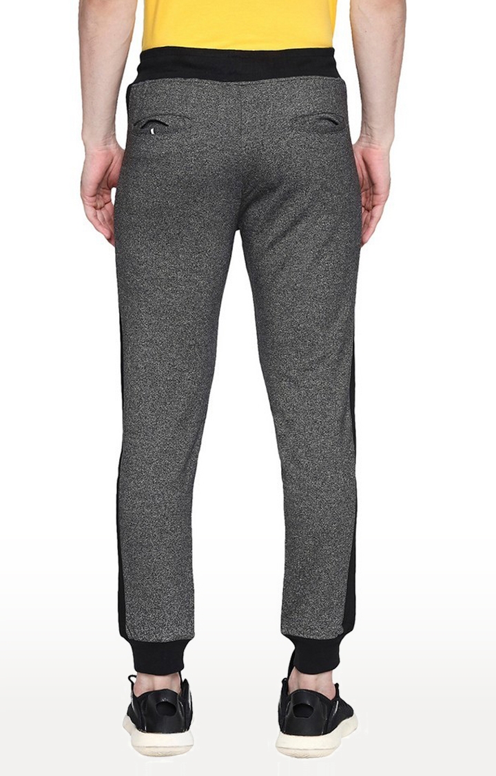 spykar | Men's Grey Cotton Melange Activewear Joggers 4