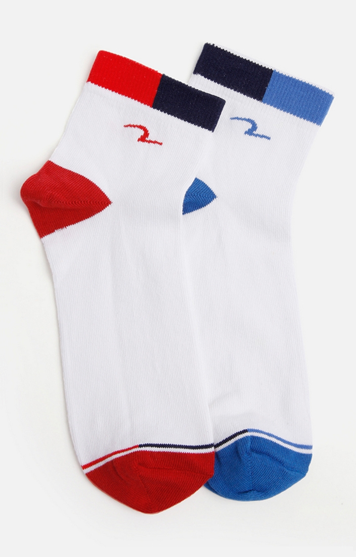 spykar | Spykar Red And Blue Socks - Pair Of 2 3
