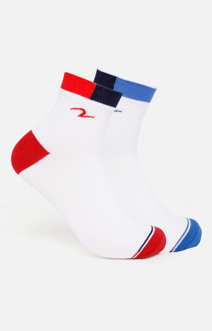 spykar | Spykar Red And Blue Socks - Pair Of 2 0