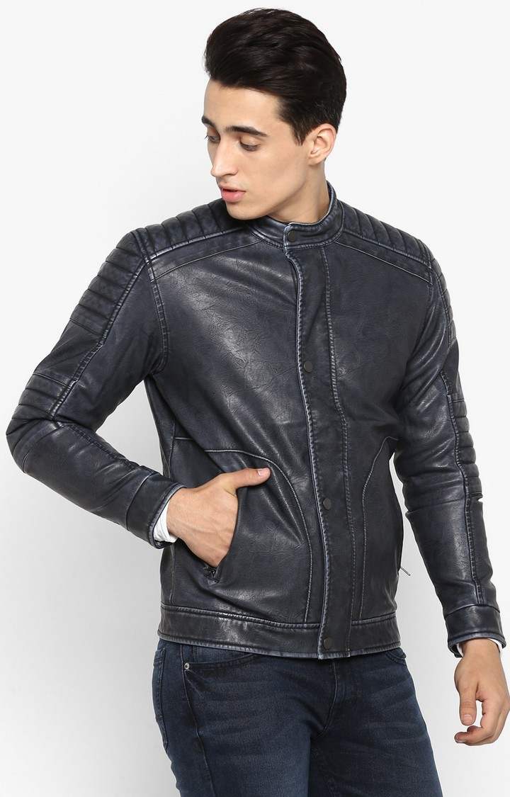 Spykar top jackets leather