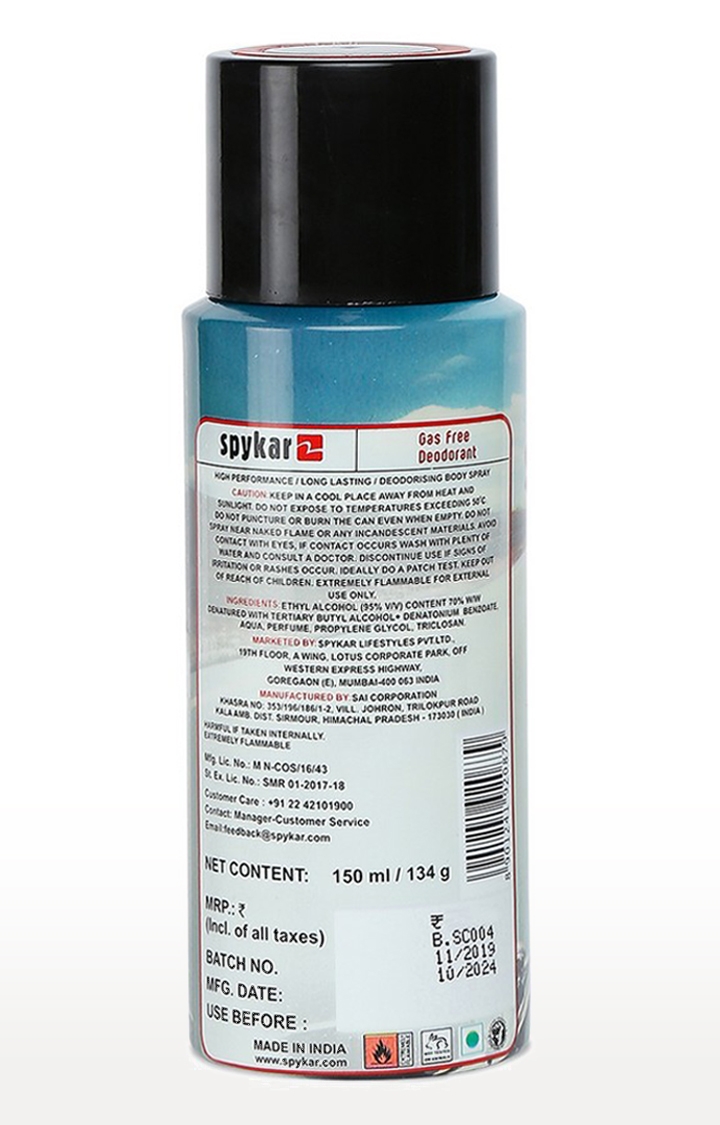 spykar | Spykar Gas Free Deodorants Combo 4