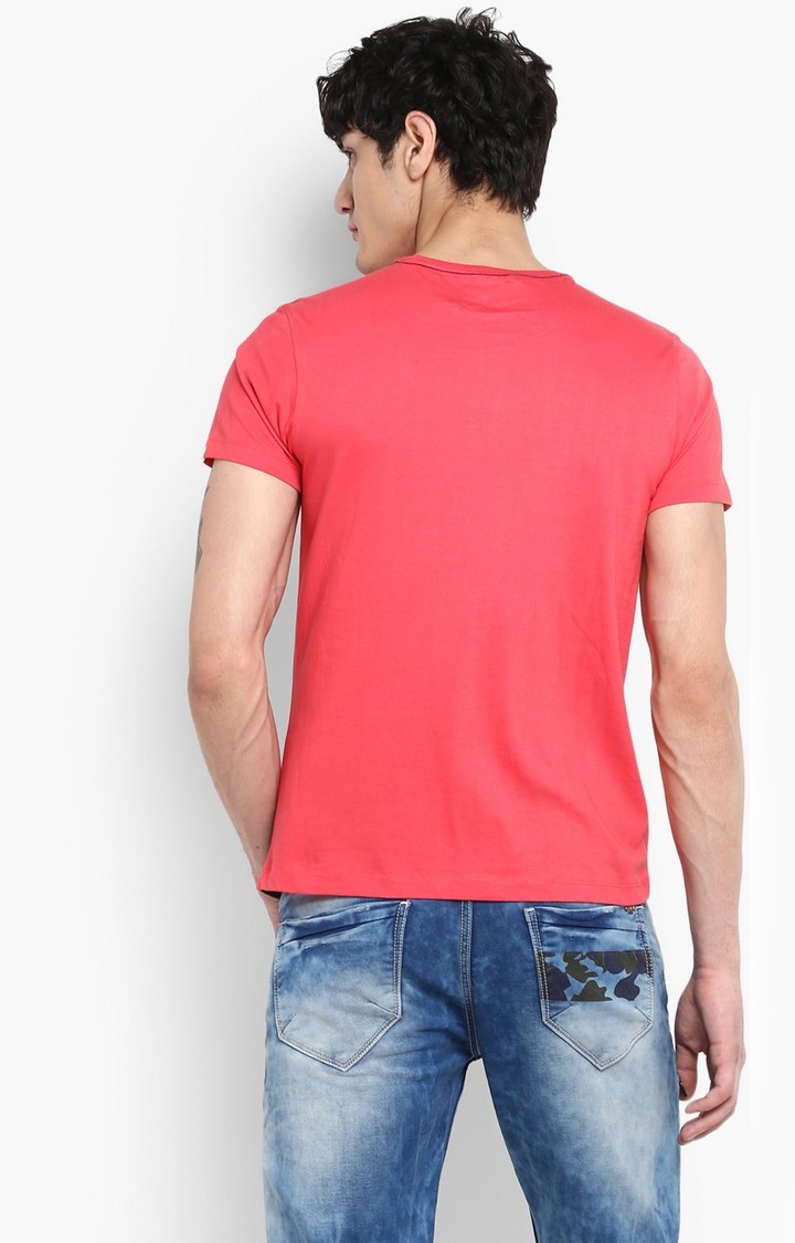 spykar | Spykar Coral Printed Slim Fit T-Shirt 3
