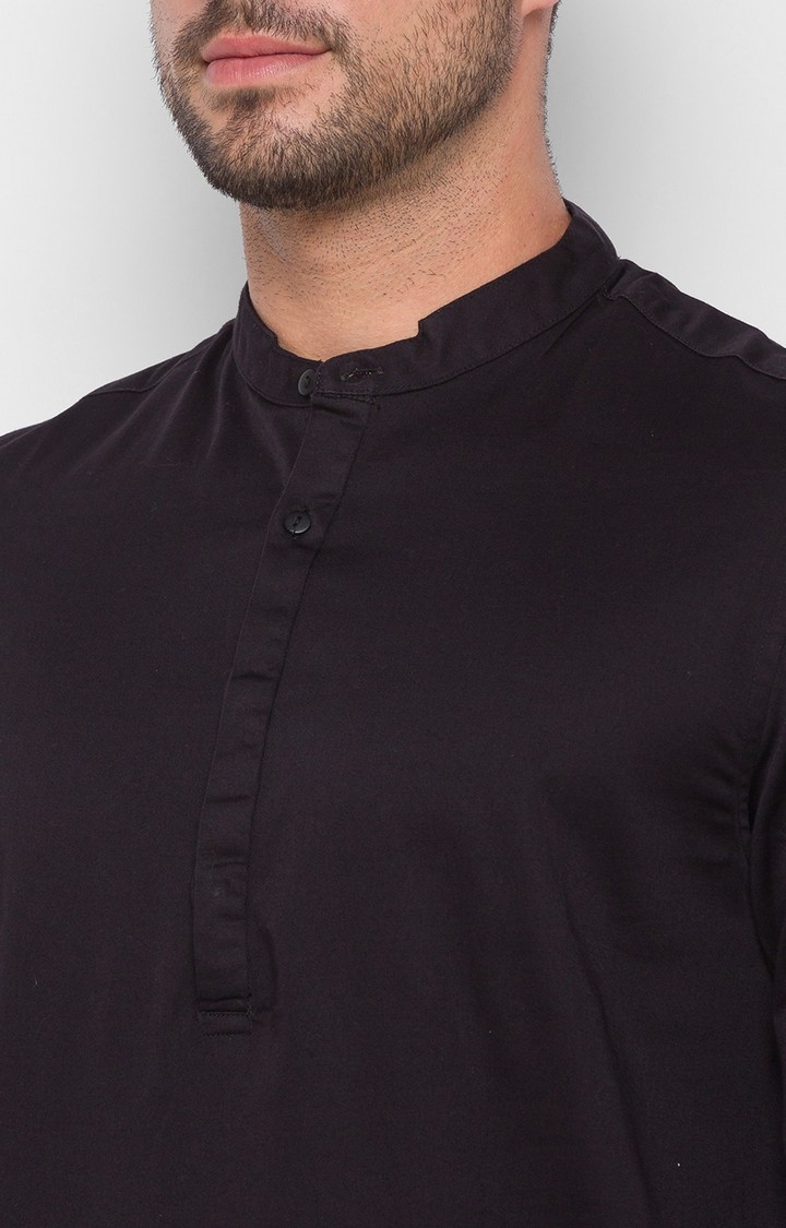 spykar | Men's Black Solid Casual Shirts 4