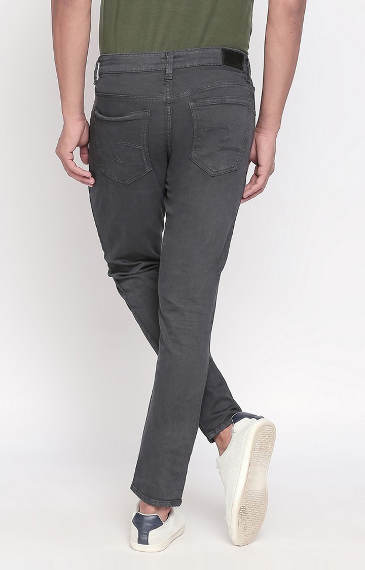 spykar | Men's Black Cotton Solid Straight Jeans 3