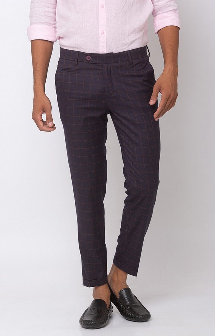 Buy Purple Trousers & Pants for Men by Hangup Trend Online | Ajio.com