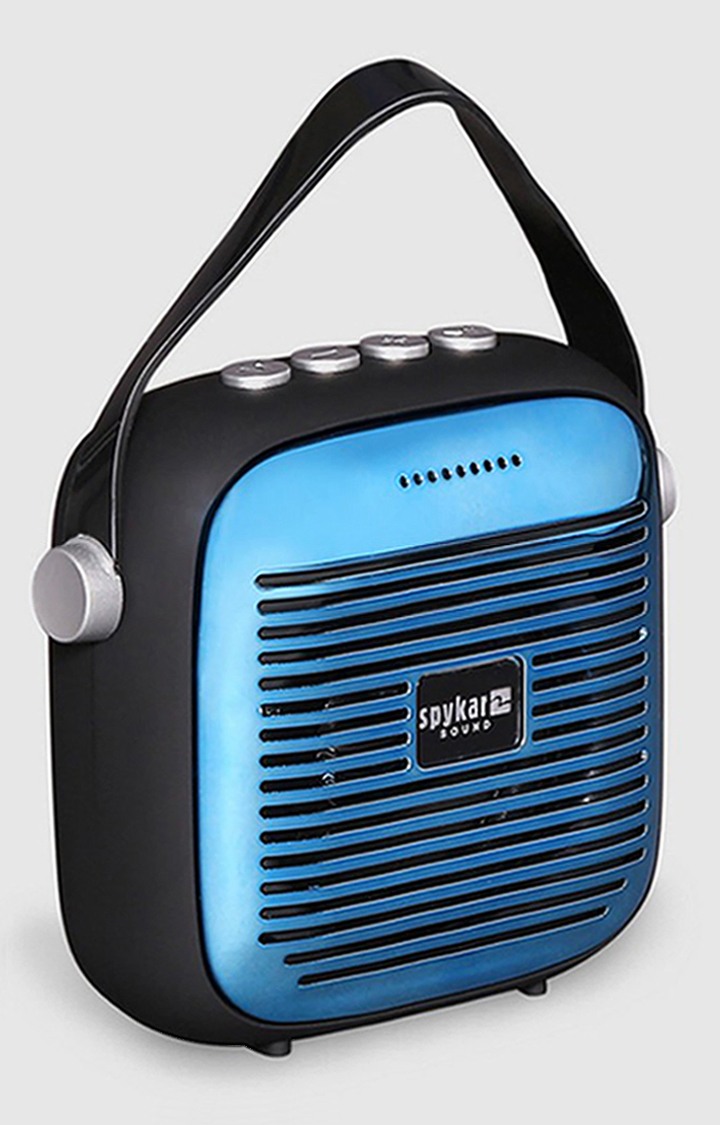 Spykar Black Blue Bluetooth Speaker spykar