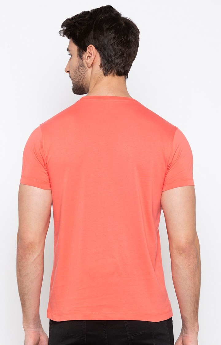 spykar | Spykar Coral Solid Slim Fit T-Shirt 2