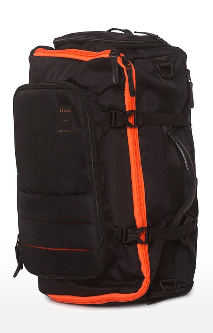 spykar | Spykar Black Traveler Multipurpose Solid Backpack 3