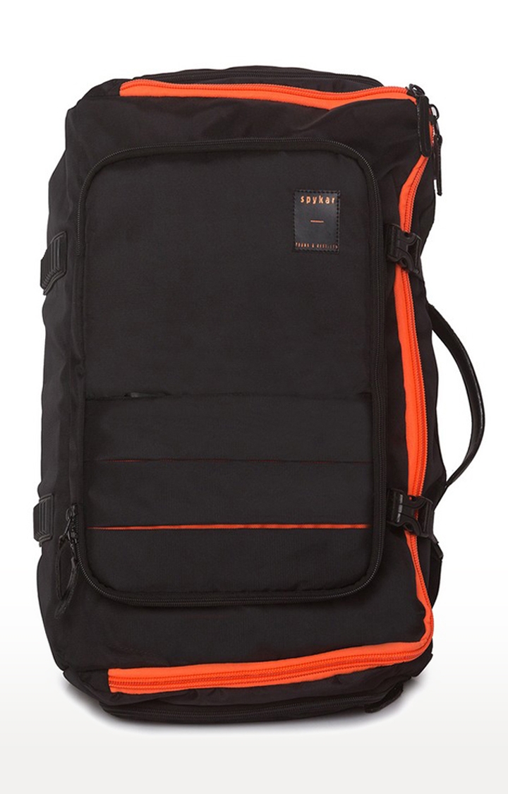 spykar | Spykar Black Traveler Multipurpose Solid Backpack 0