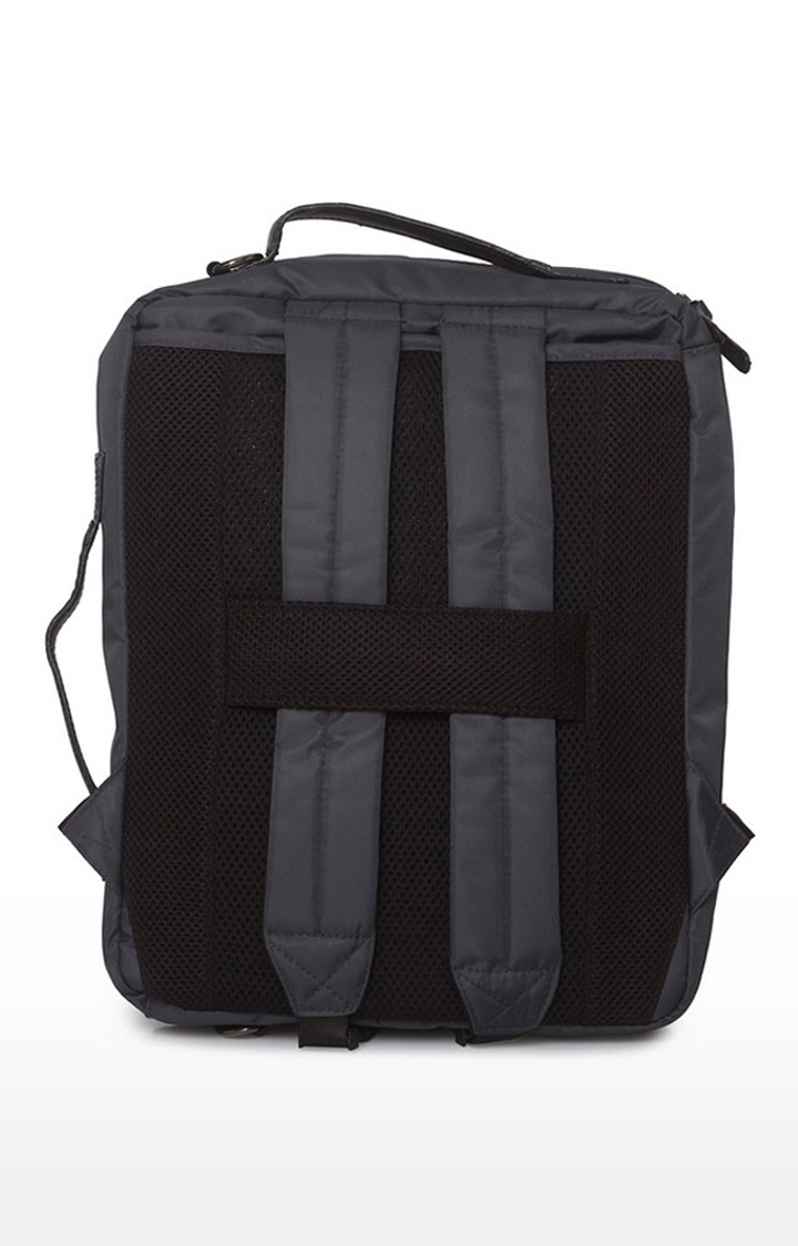 Spykar Grey Solid Polyester Laptop Bag