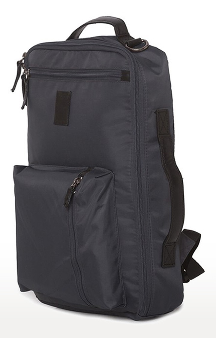 Spykar Grey Solid Polyester Laptop Bag