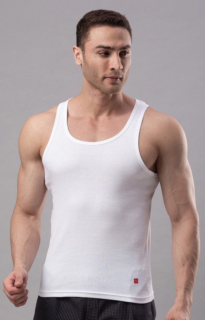 White Solid Vests