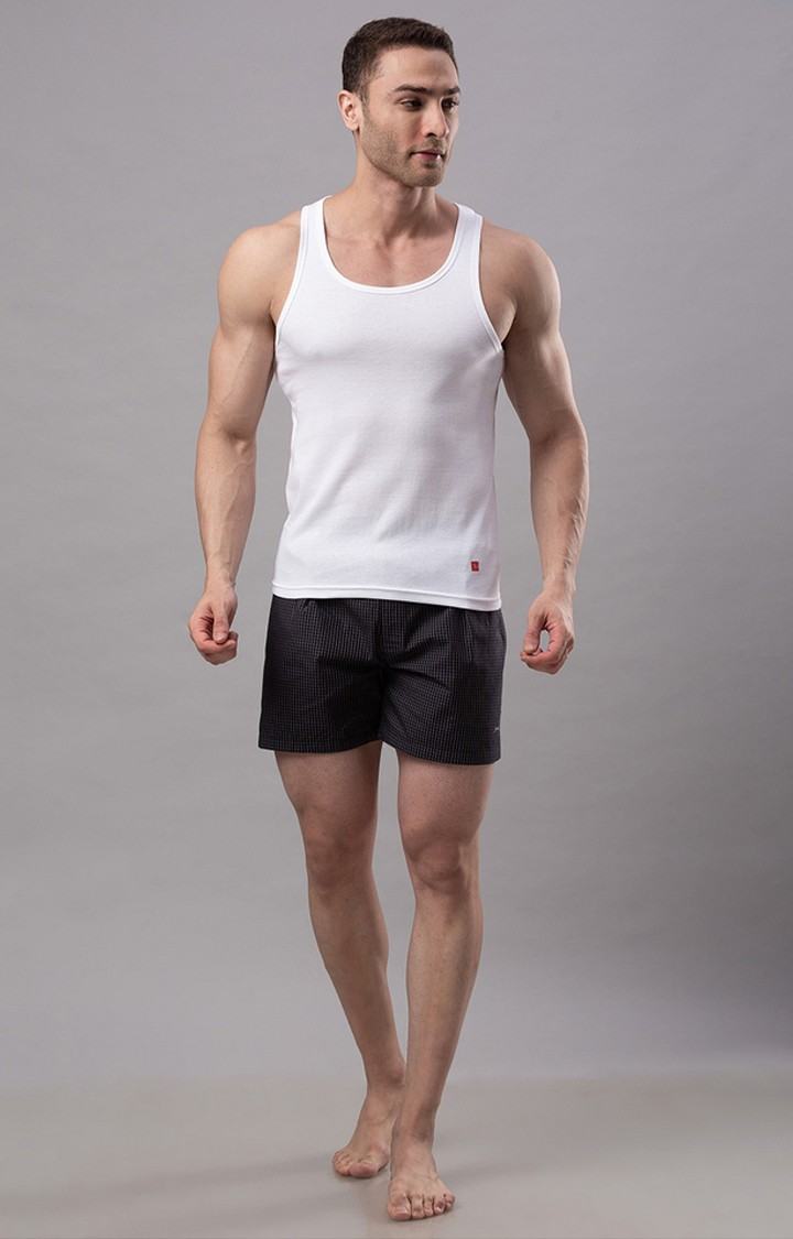 White Solid Vests