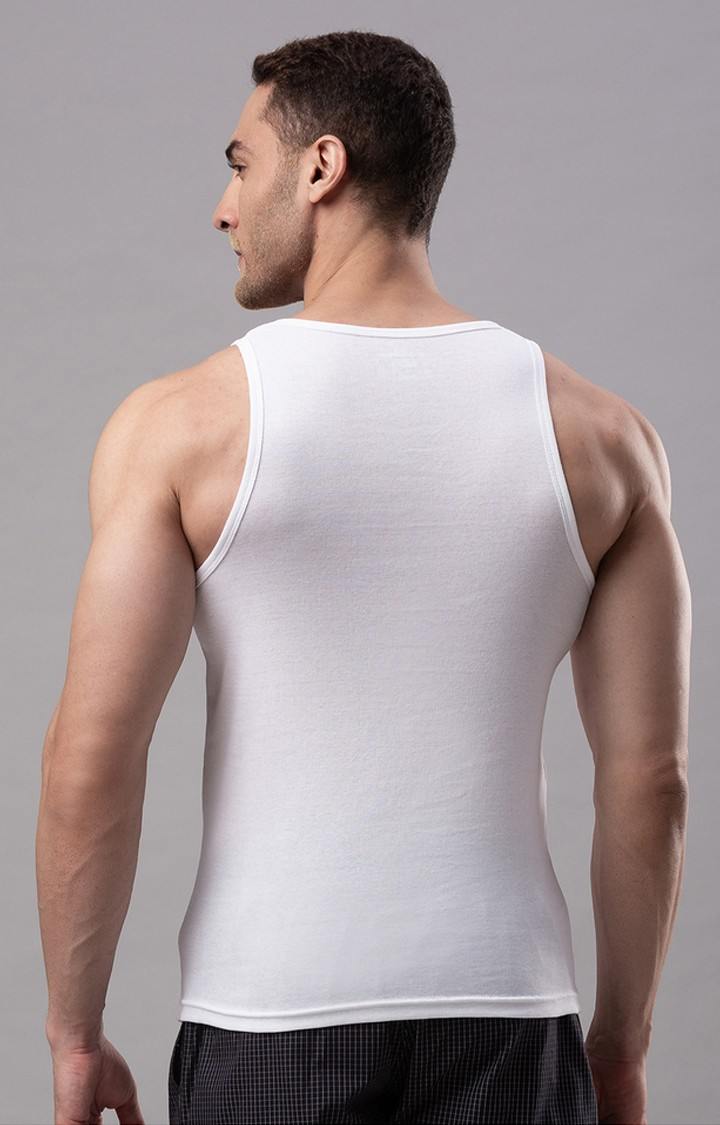 White Solid Vests