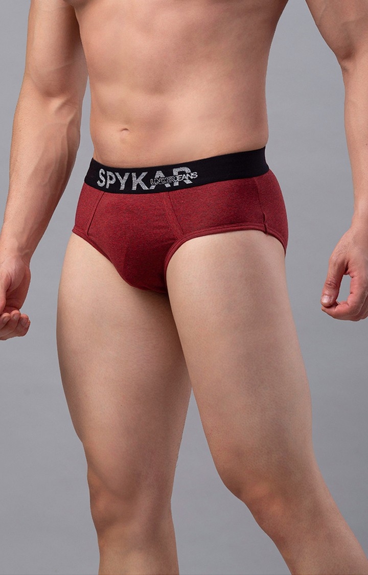 spykar | Red Solid Briefs - Pack Of 2 4