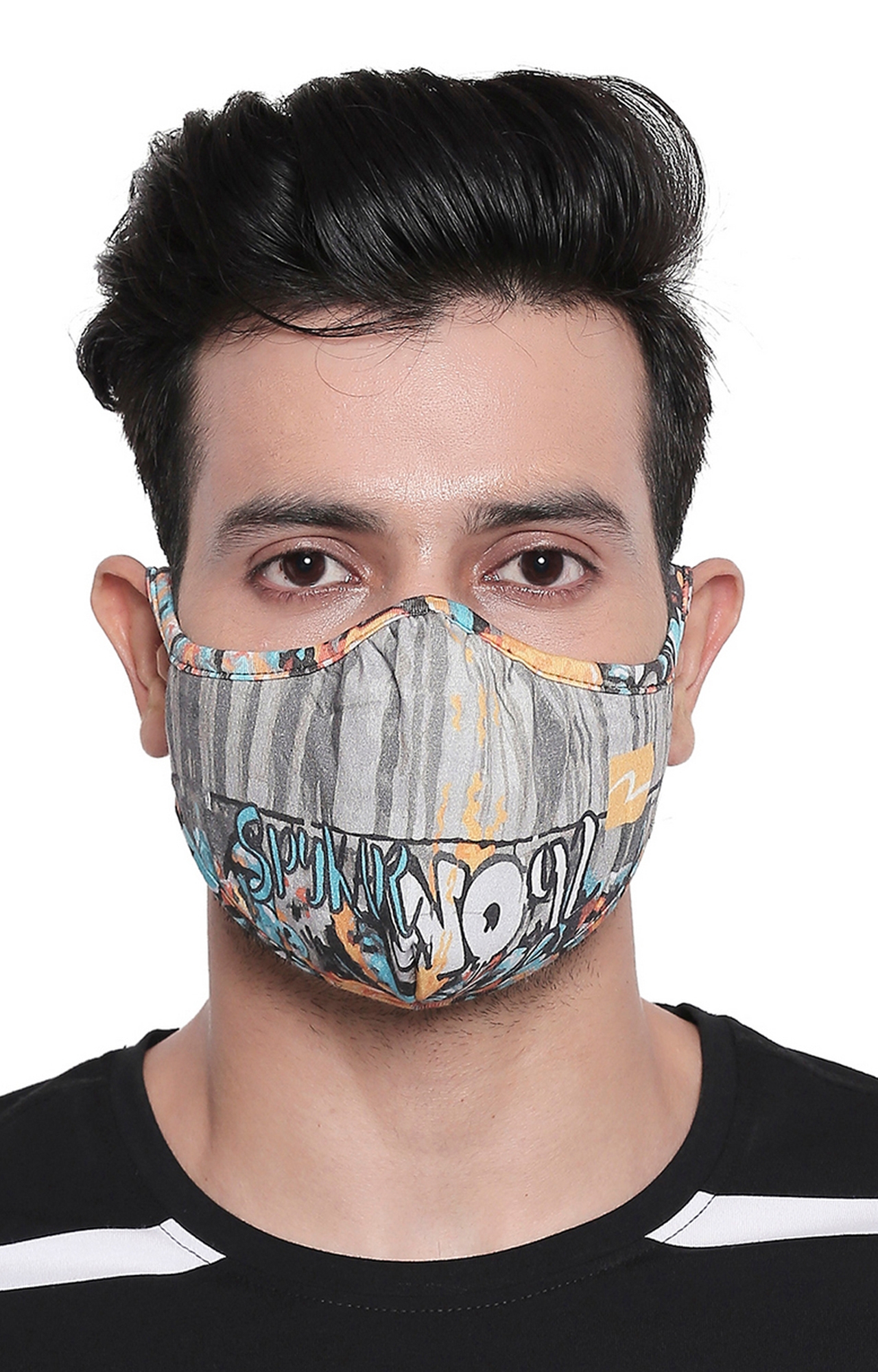 spykar | Spykar Assorted Designer Protective Face Mask - Set of 3 4