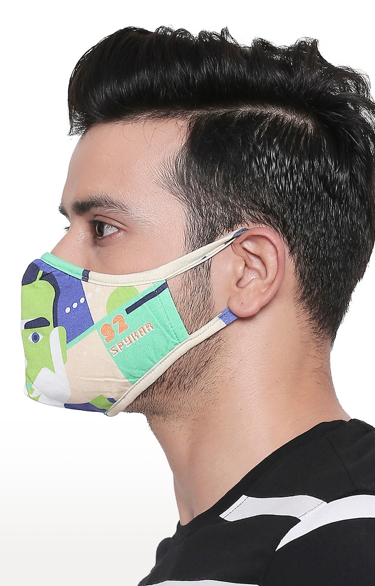 spykar | Spykar Assorted Designer Protective Face Mask - Set of 3 5