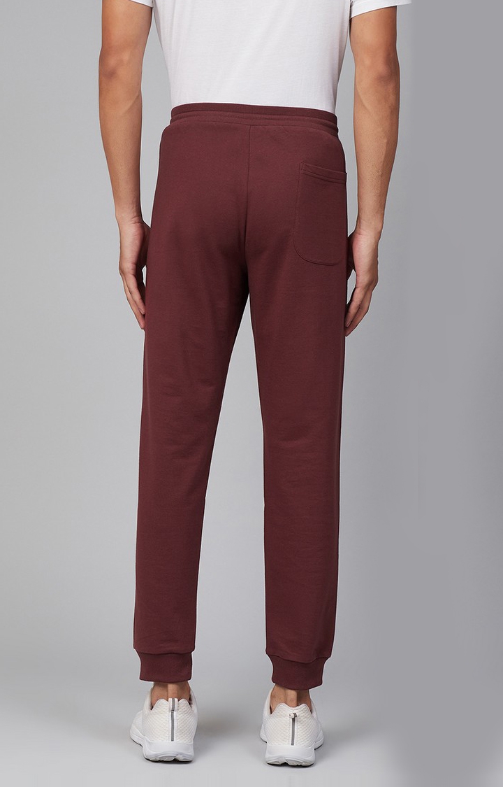 spykar | Men's Red Cotton Solid Casual Joggers 4
