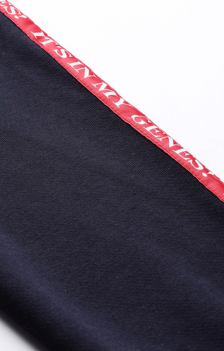 spykar | Blue Solid Round Neck Sweatshirts 5