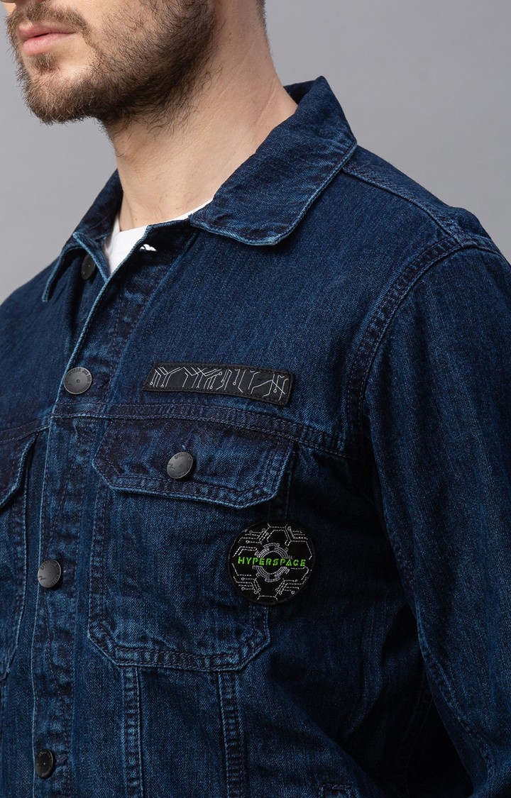 spykar | Spykar Blue Regular Denim Jackets For Men 5