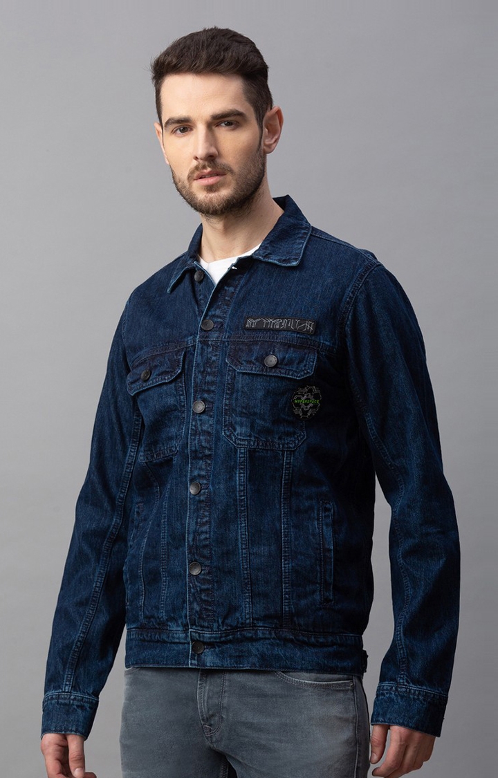 spykar | Spykar Blue Regular Denim Jackets For Men 3