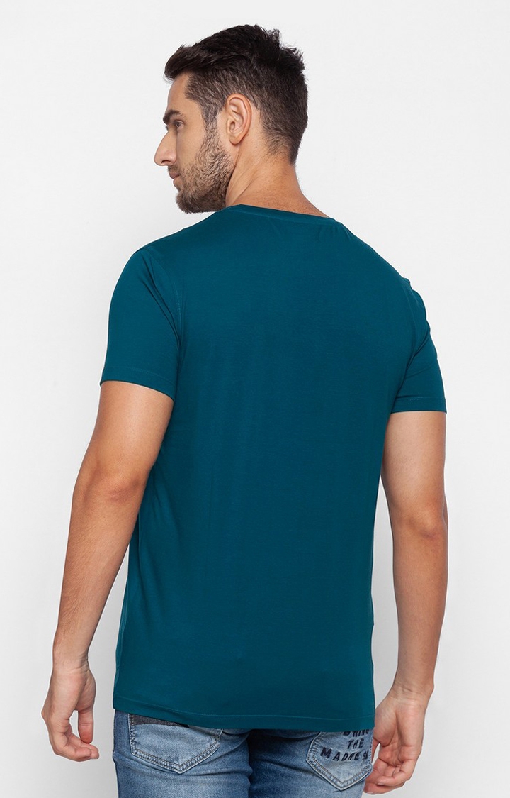 spykar | Spykar Blue Cotton Men T-Shirt 3