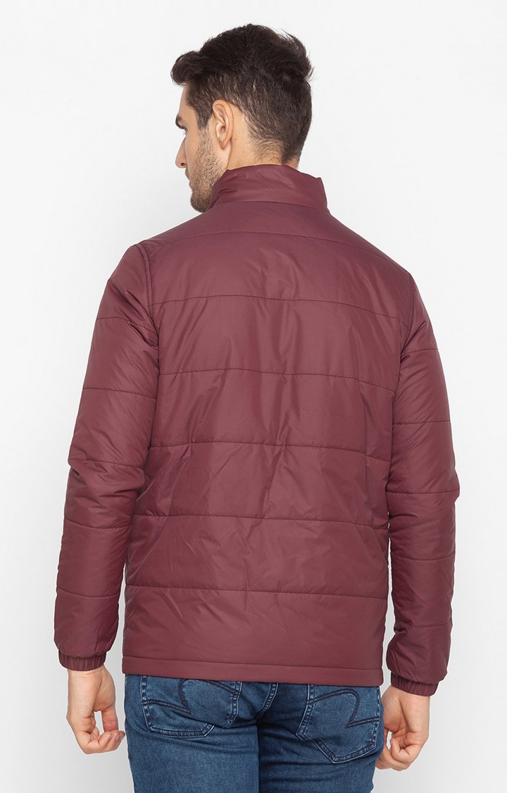 spykar | Spykar Red Polyester Regular Fit Jackets For Men 3