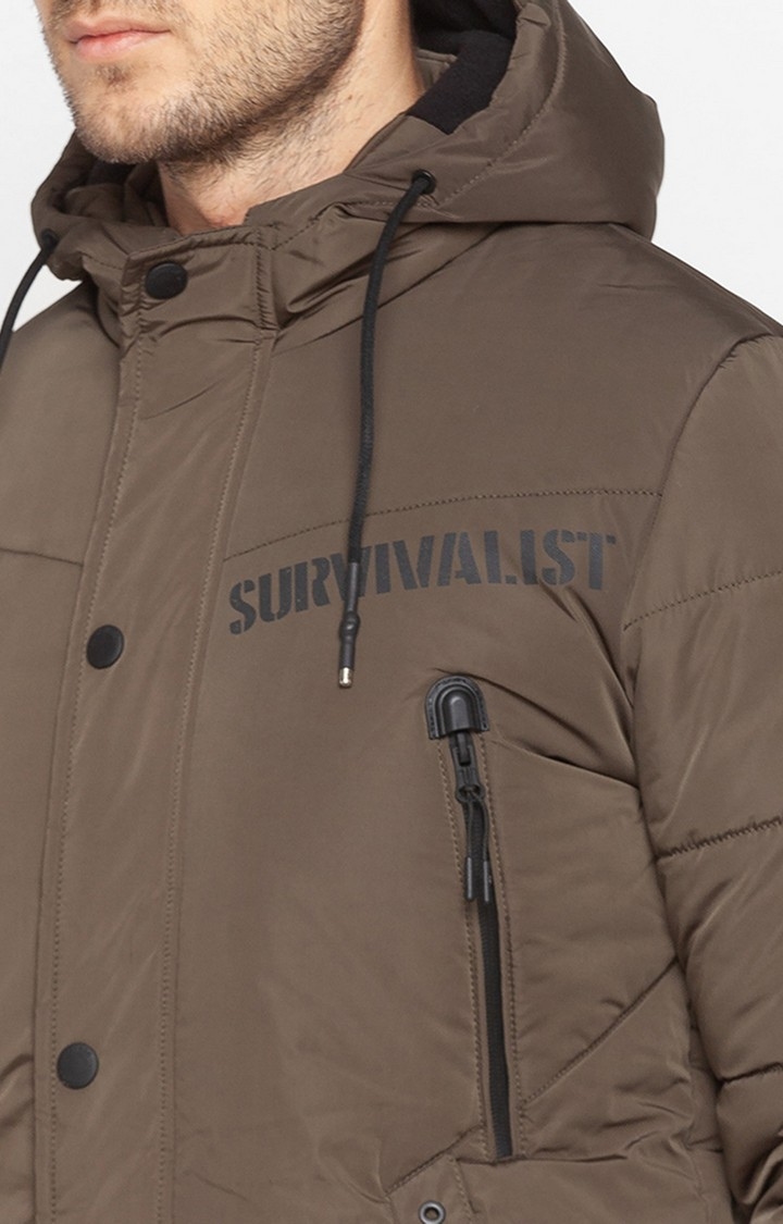 spykar | Spykar Brown Polyester Regular Fit Jackets For Men 5