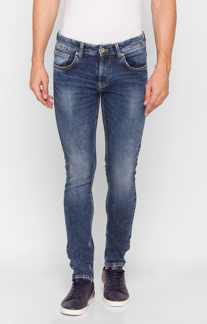 Trendy Men's Skinny Jeans - Comfortable Cotton, Solid Color Style main image 0