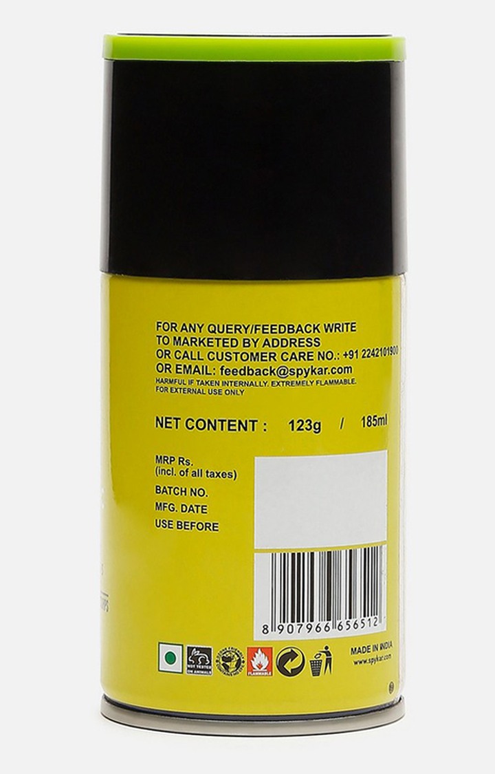 Spykar Men Artic Lime for the restless Body Spray