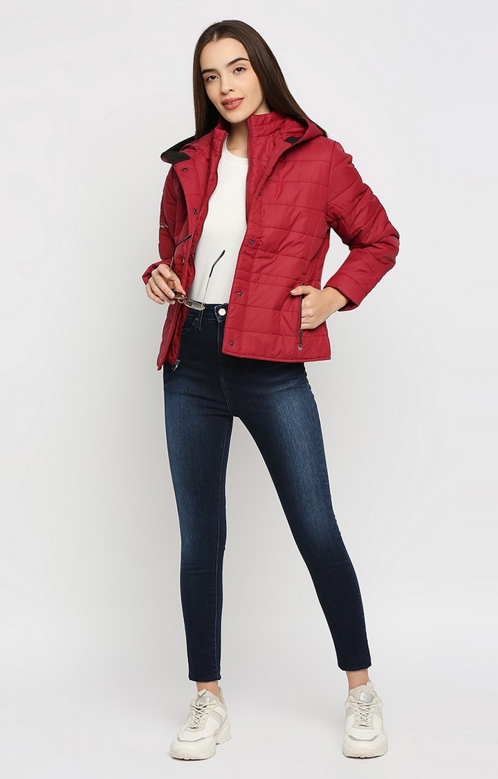 Red Sequin Disc Bomber Jacket: Women's Christmas Outfits | Tipsy Elves