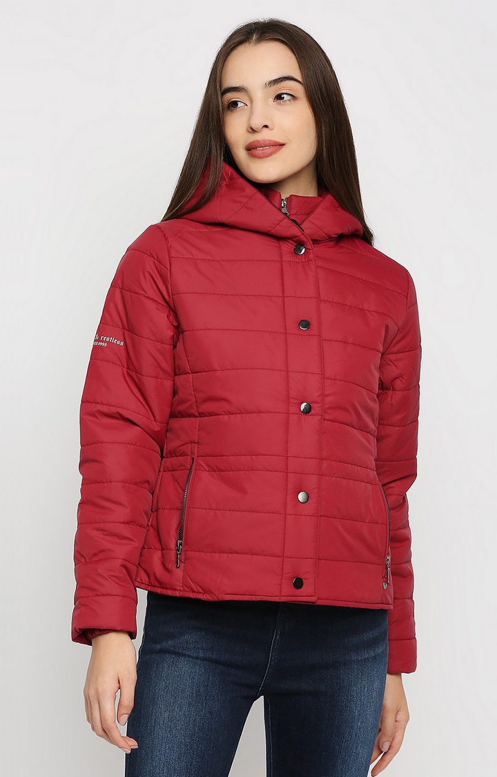 Pendleton Women's Navy & Red Plaid Wool Bomber Jacket - Country Outfitter