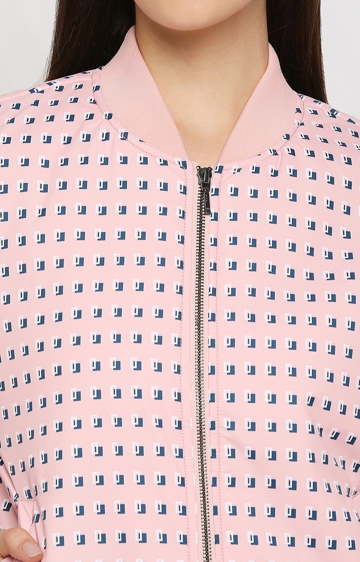 spykar | Spykar Pink Bomber Jacket For Women 6