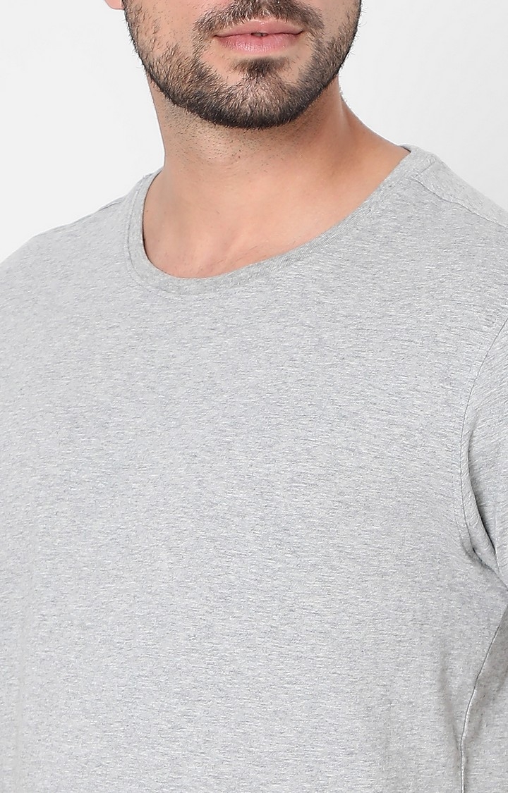 spykar | Spykar Grey Cotton Slim Fit T-Shirt For Men - Pack Of 3 16