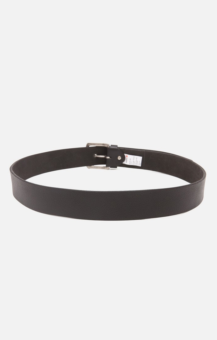 spykar | Spykar Black Leather Belt 1