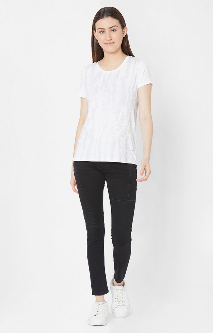 Women's Black Lycra Solid Slim Jeans